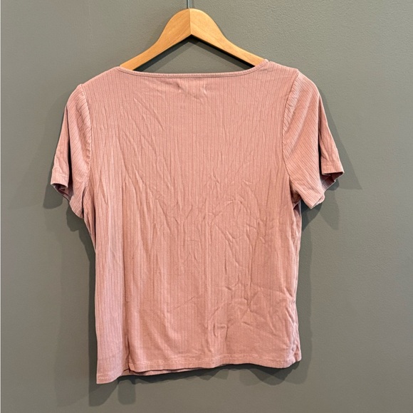 *GENTLY WORN* Women's Madewell Size L Ribbed Square-Neck Crop Top - Picture 2 of 6